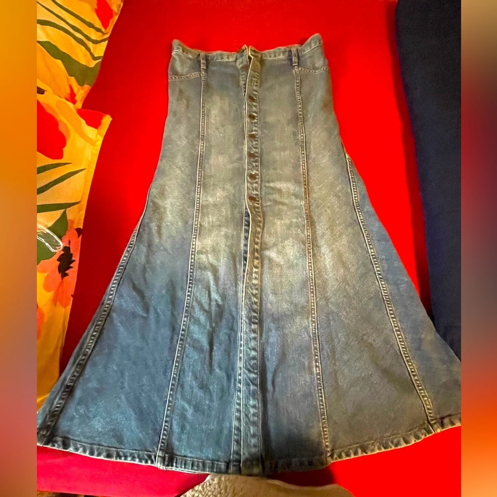 Free people Jean skirt